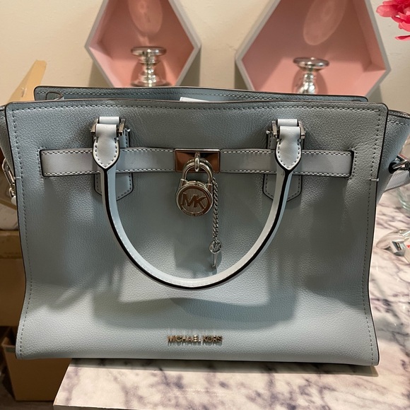 Michael Kors Sky Blue Satchel - Picture 2 of 12